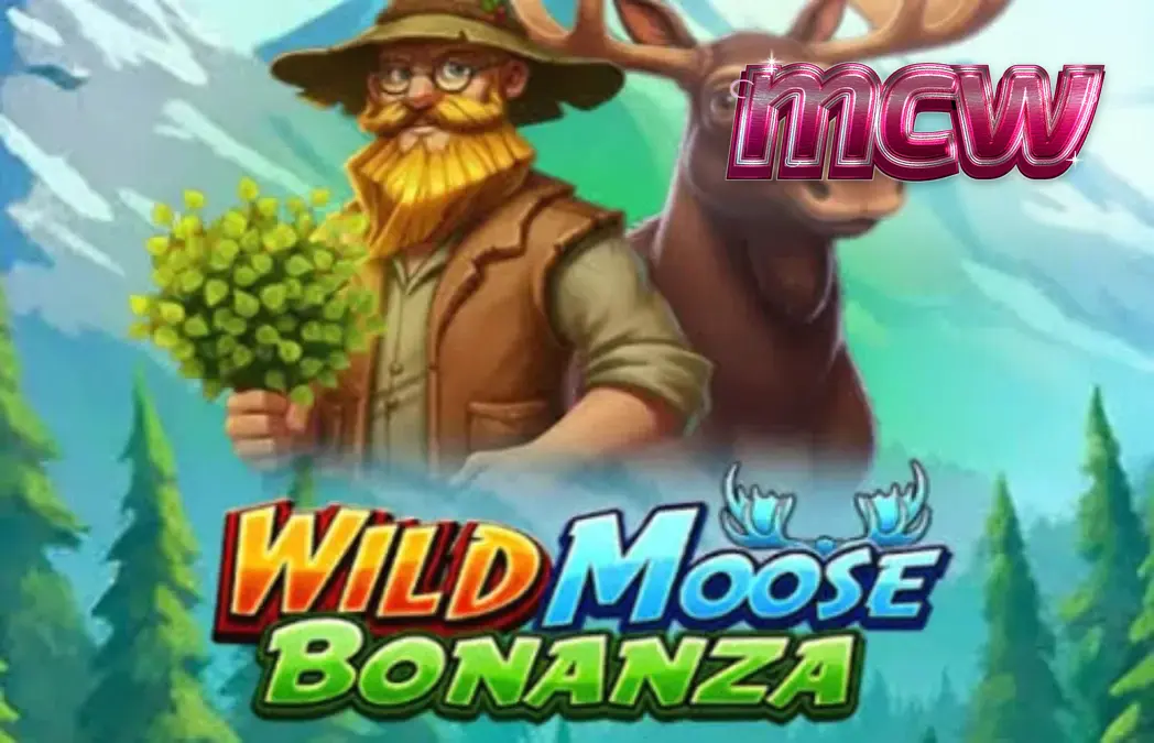 Wild Moose Bonanza slot gameplay interface featuring forest theme